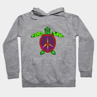 Peace Love and Sea Turtles Hoodie